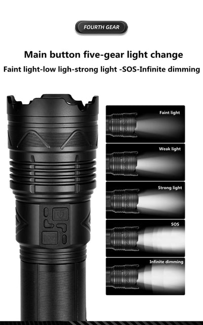 Most Powerful Led Flashlight Super Bright Long Range