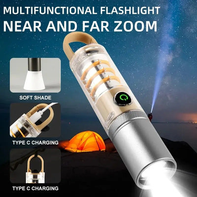 New LEDTungsten Flashlight Multi-functional Camping Atmosphere Lamp