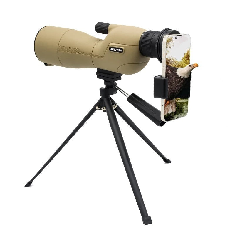 LANDVIEW 2575x60 Spotting Scope With Mobile Stand & Tripod Chaser.pk