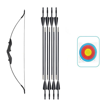 20-40 Lb Target Hunting Archery  Recurve Bow With 4 Arrows
