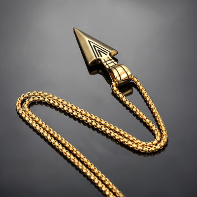 Vintage Arrow Pendant Necklace