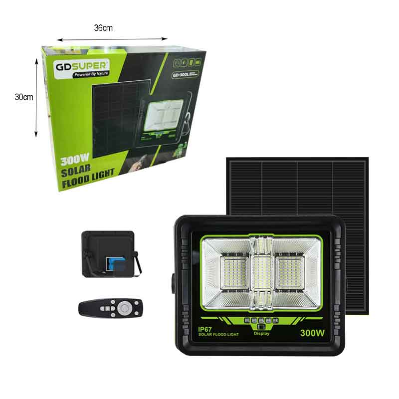 GDSuper 300W/500W/600W Solar Flood Light Remote Control