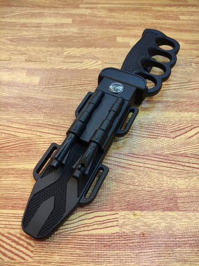 Columbia 2738A Fixed Blade Dagger With Firestarter+Compass