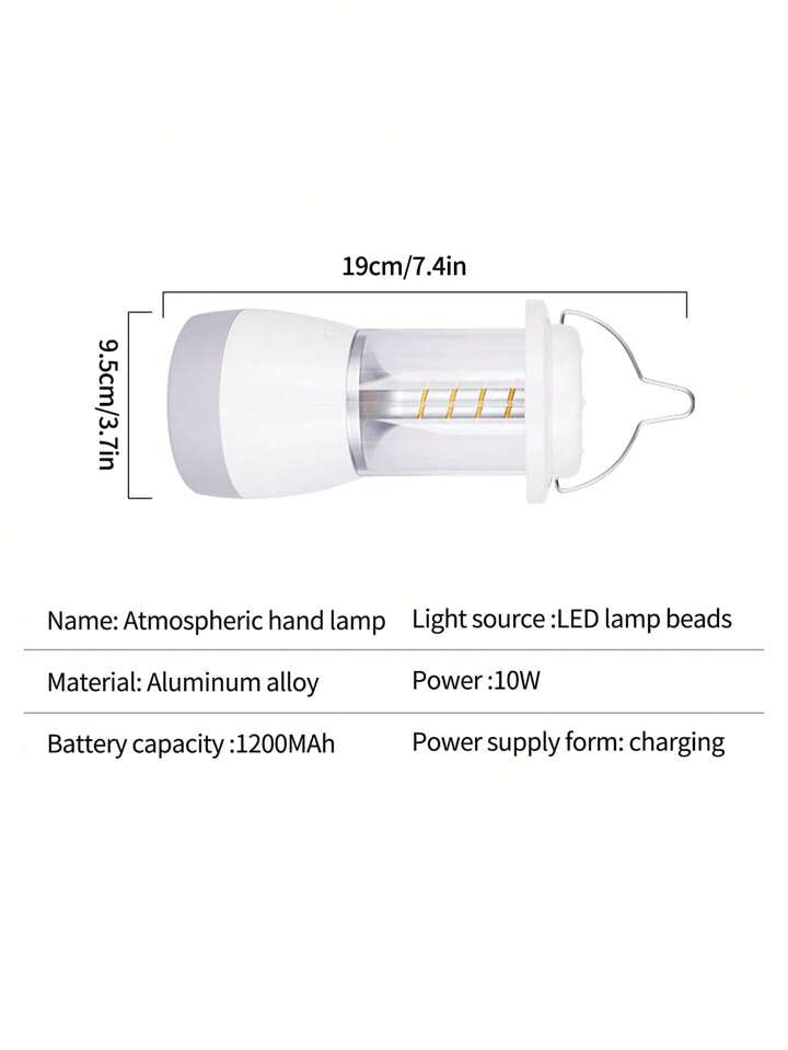 Outdoor Atmospheric Rechargeable Hand Lamp & Search Light
