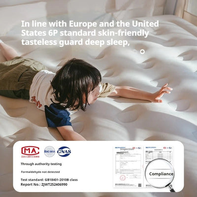 Naturehike 45cm Double Outdoor Camping Sleeping Inflatable Bed With Built-in Pump