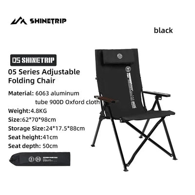 Shinetrip Outdoor Portable Foldable Four-Speed Adjustable Chair