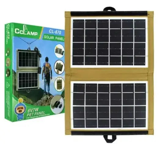 CCLamp Foldable solar panel  CL-670 7W with USB output, universal charging