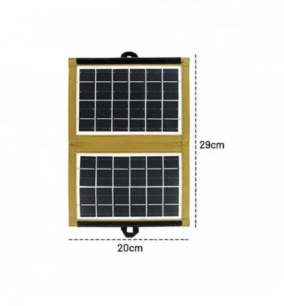 CCLamp Foldable solar panel  CL-670 7W with USB output, universal charging