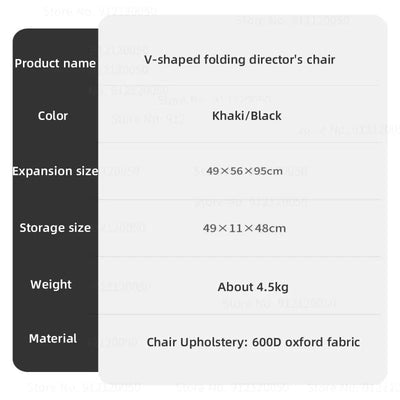 Naturehike V-shaped Folding Director Chair