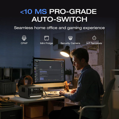 ECOFLOW Portable Power Station RIVER 3 Plus 600W (X-Boost 1200W)