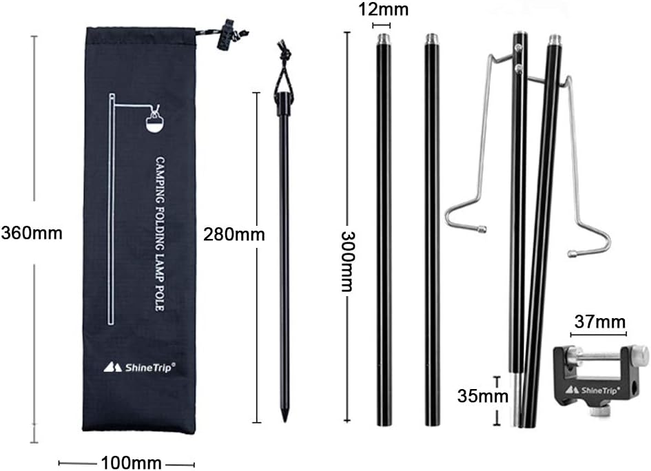 ShineTrip Telescopic Double Head Lighting Pole With Nail