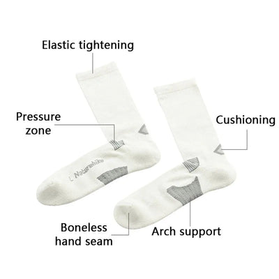 Naturehike Quick Dry Right Angle Camping Hiking Long Tube High-stretch Sport COOLMAX Fabric Breathable Socks