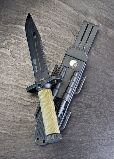 Columbia 2528B Multipurpose Tactical Dagger With Compass & Fire Starter