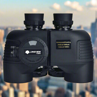 LANDVIEW 10X50 Marine Waterproof Binoculars with Compass
