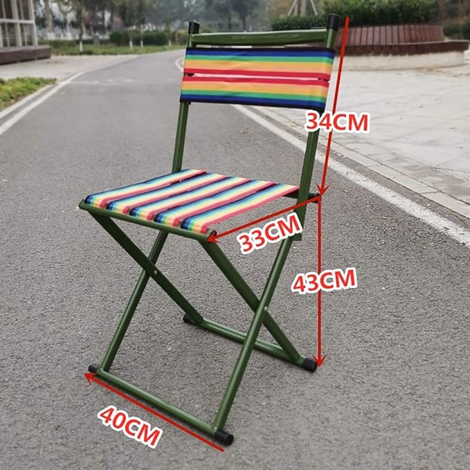 Rainbow Thickened Folding Chair & Stool Special For Long-distance Travel