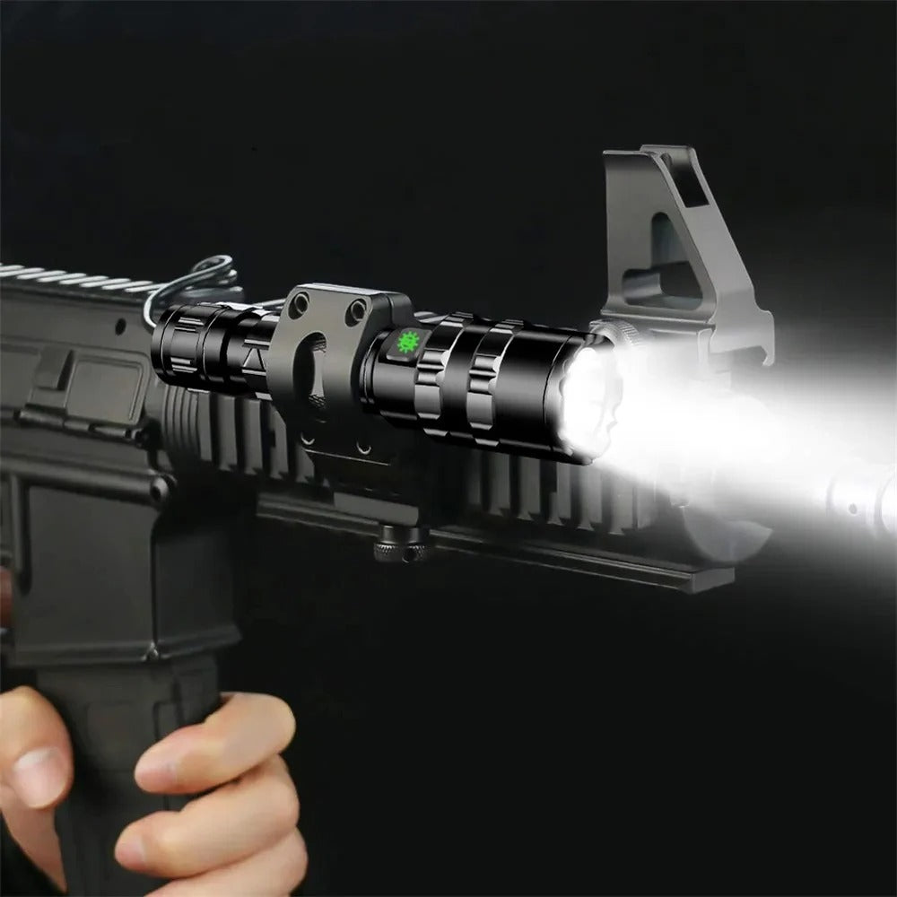 LED Tactical Hunting Flashlight USB Rechargeable