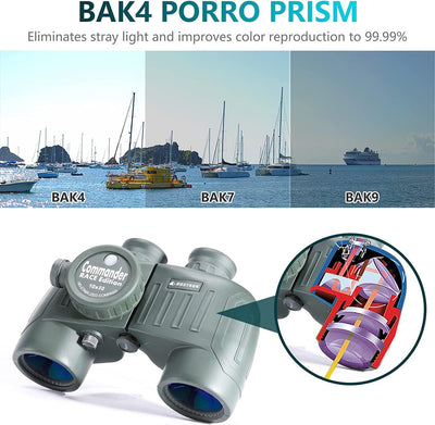 BOSTRON 10x50 Binocular With Compass Commander Race Edition