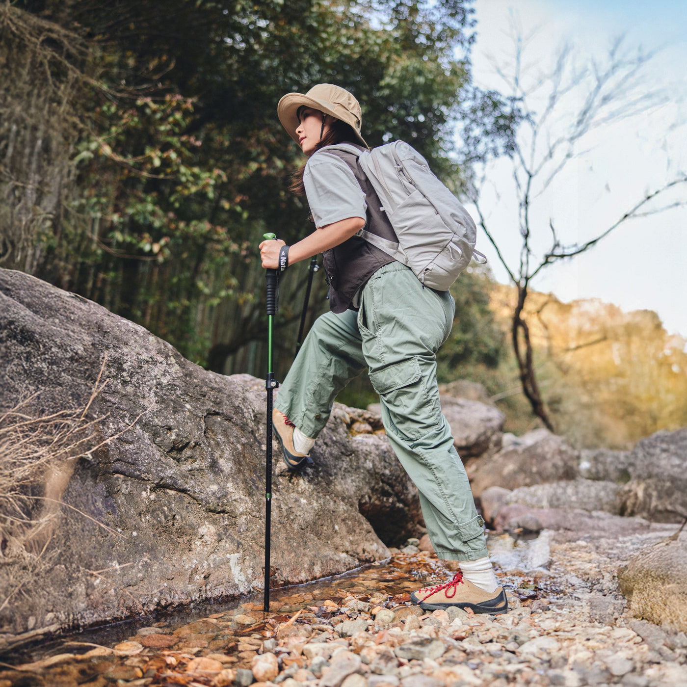 Naturehike 3-Section Telescopic Trekking Pole Aluminum Alloy