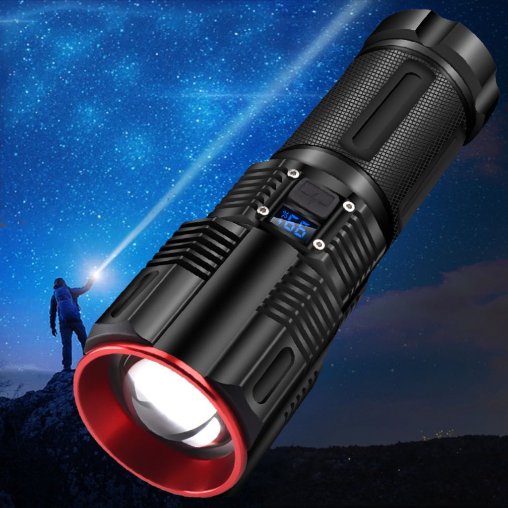 X-Blog Outdoor Long-Range Digital Display Flashlight BL-2211-TG