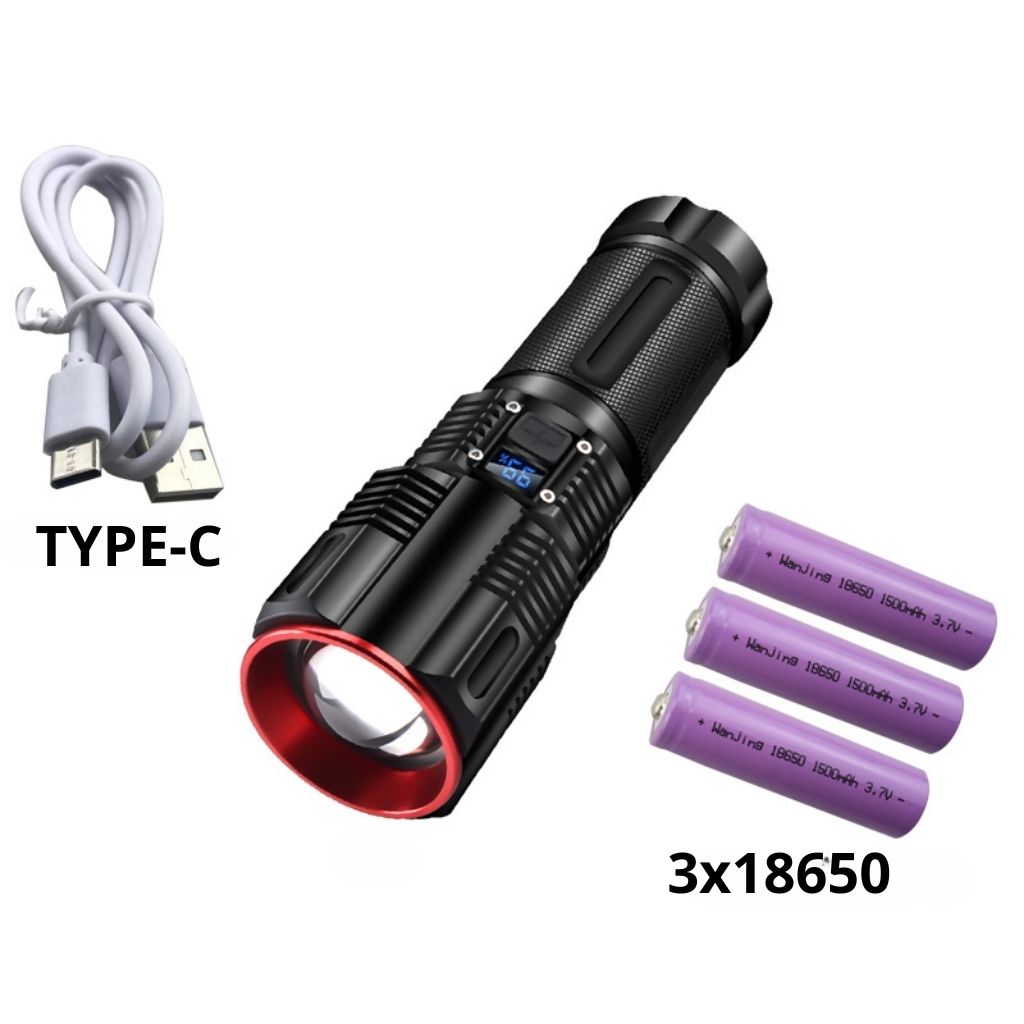 X-Blog Outdoor Long-Range Digital Display Flashlight BL-2211-TG