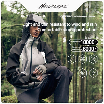 Naturehike Outdoor Lightweight Hardshell Jacket Waterproof