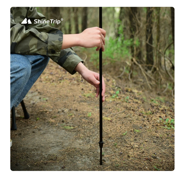 ShineTrip Telescopic Double Head Lighting Pole With Nail