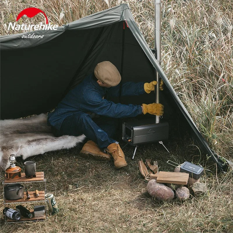 Naturehike Outdoor Pure Titanium Firewood Stove With 2M Chimney