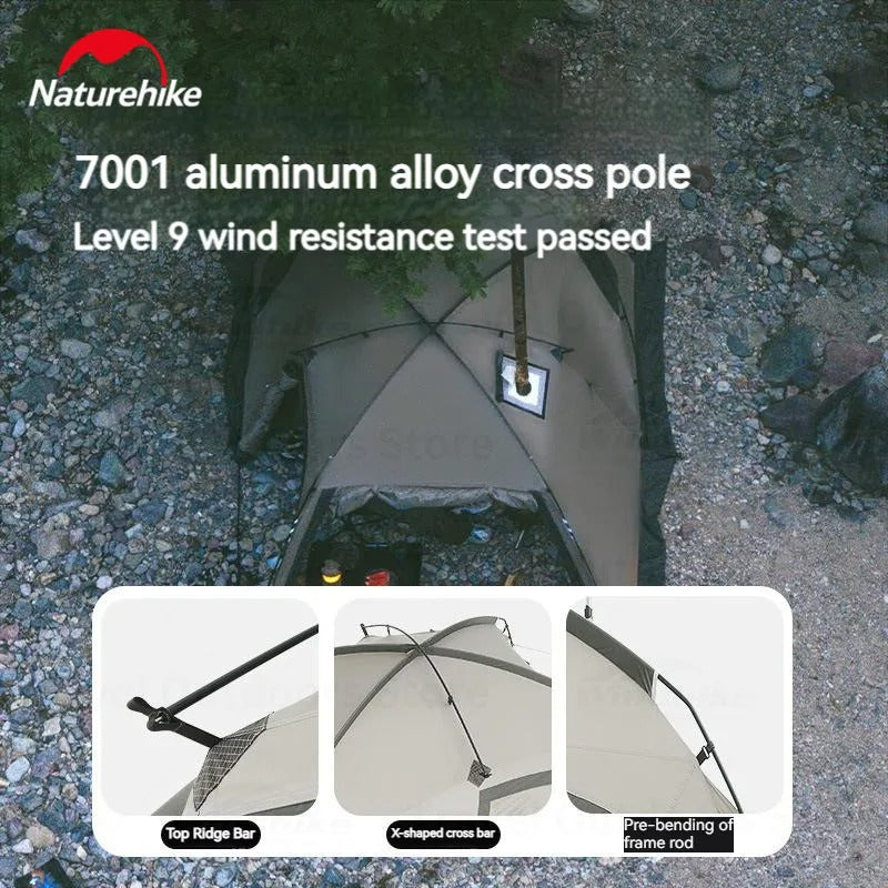Naturehike One Bedroom One Living Room Tent With Chimney Hole