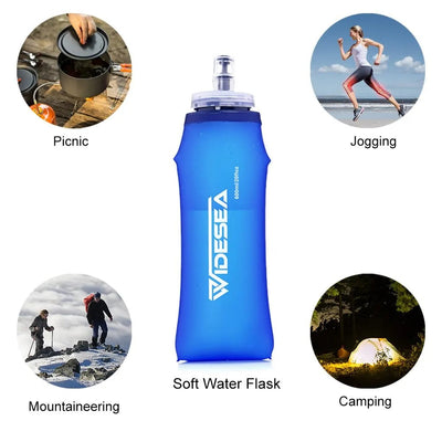 Widesea Camping 600ml Soft Water Bottle