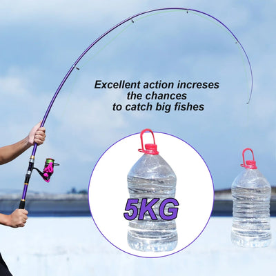 Sougayilang Spinning Fishing Rod With Fishing Reel