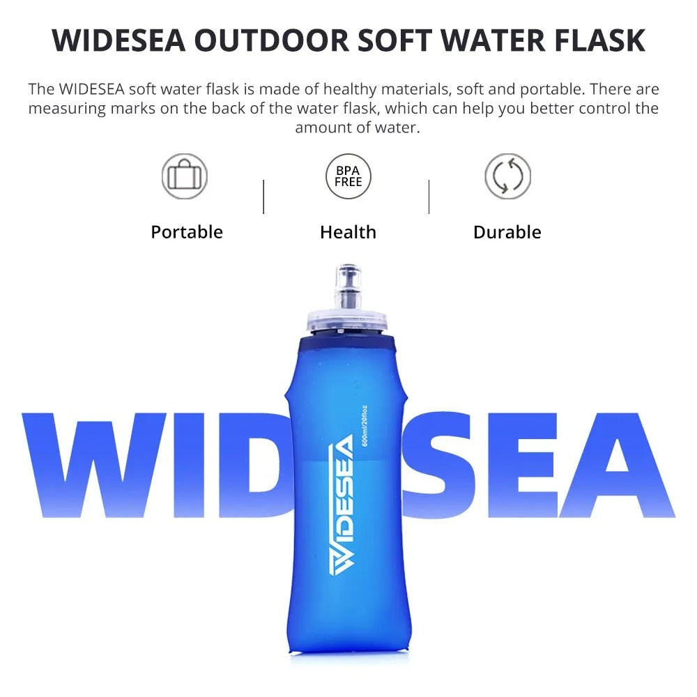Widesea Camping 600ml Soft Water Bottle