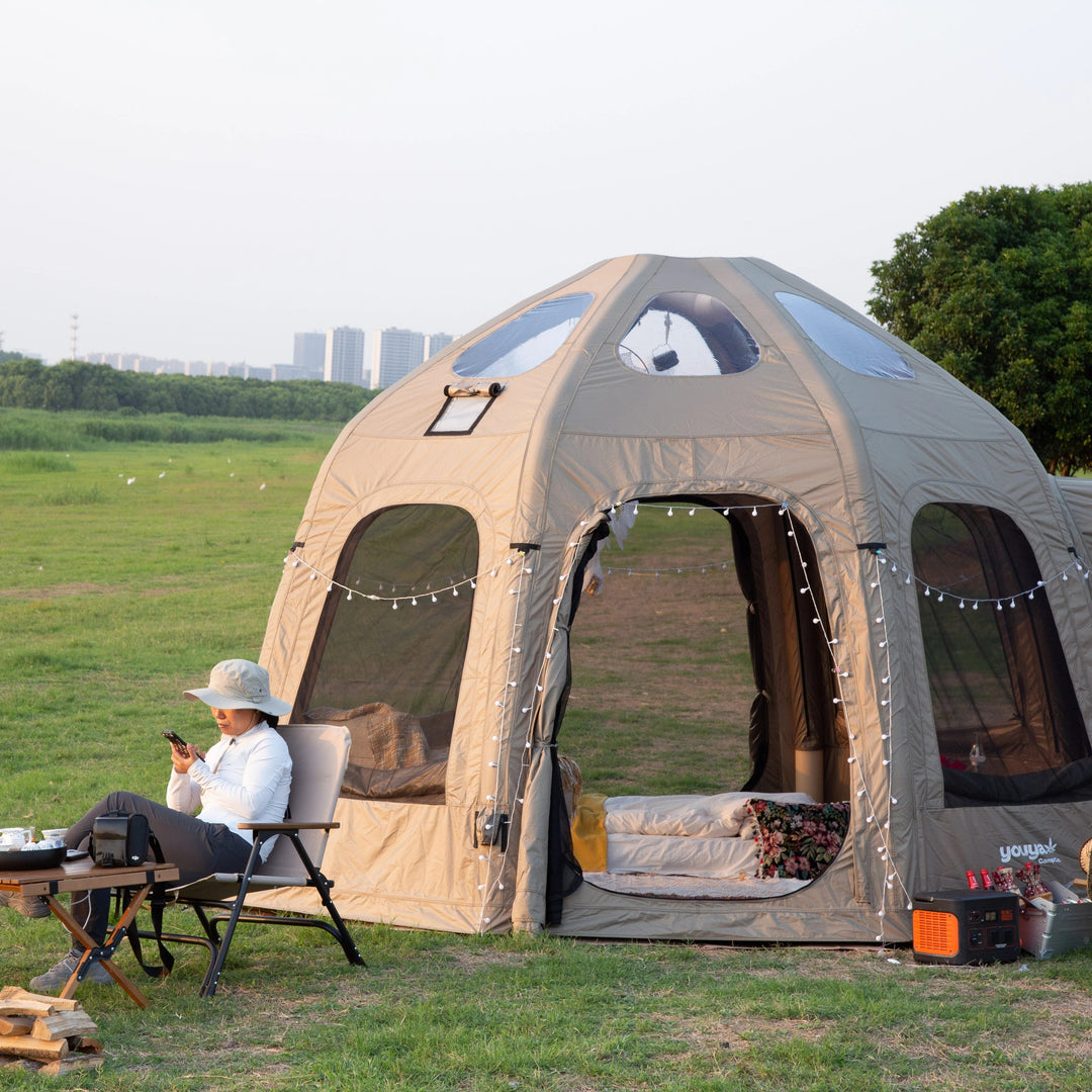 pakistan tent WOOLF PLANET Luxury Inflatable Air Camping Tent – Chaser.pk