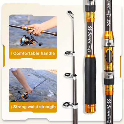 Sougayilang Spinning Fishing Rod With Fishing Reel