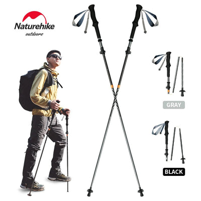 Naturehike Gale Pro 5-Section Trekking Pole Carbon Fiber Aluminum Alloy 2pcs Set