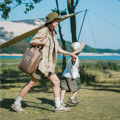 Naturehike 45cm Double Outdoor Camping Sleeping Inflatable Bed With Built-in Pump