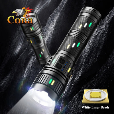 COBA Ultra Bright 100w White Laser Long-Range Flashlight G400