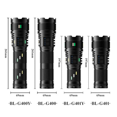 COBA Ultra Bright 100w White Laser Long-Range Flashlight G400