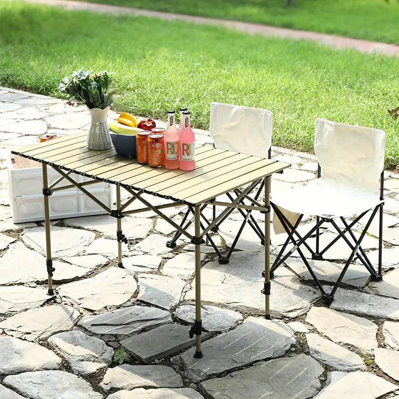 Folding Aluminum Outdoor Table Large