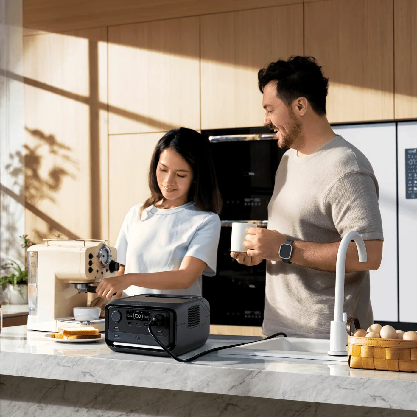 ECOFLOW Portable Power Station RIVER 3 Plus 600W (X-Boost 1200W)