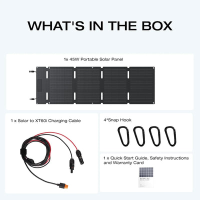 EcoFlow 45W Portable Solar Panel for Power Stations