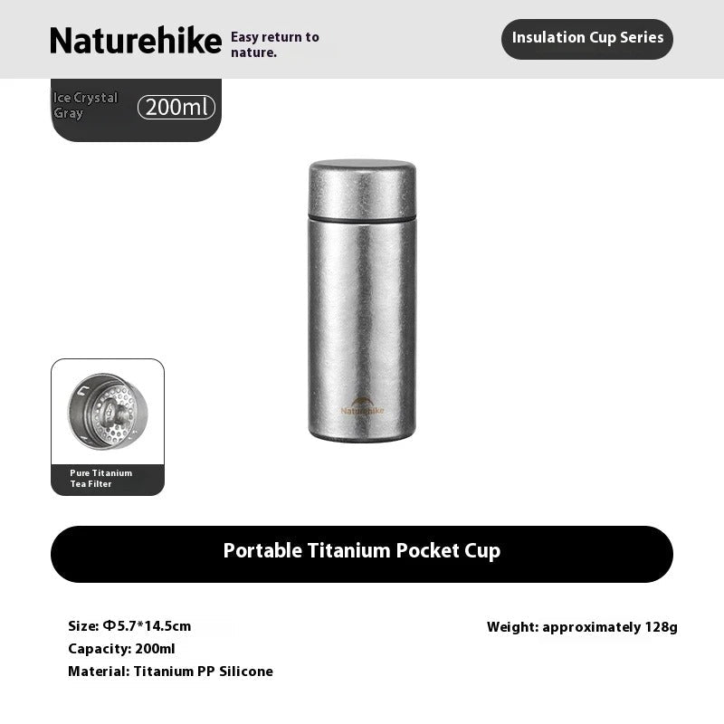 Naturehike Pure Titanium Ultralight Thermos Cup 200ml