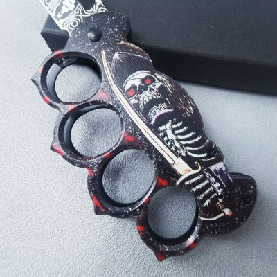 Blood Skull Tactical Security Knucle Knife X81
