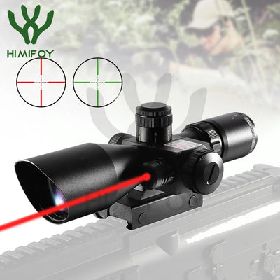 2.5-10x40 Double Illuminated Mil-dot Red Laser Scope For Hunting