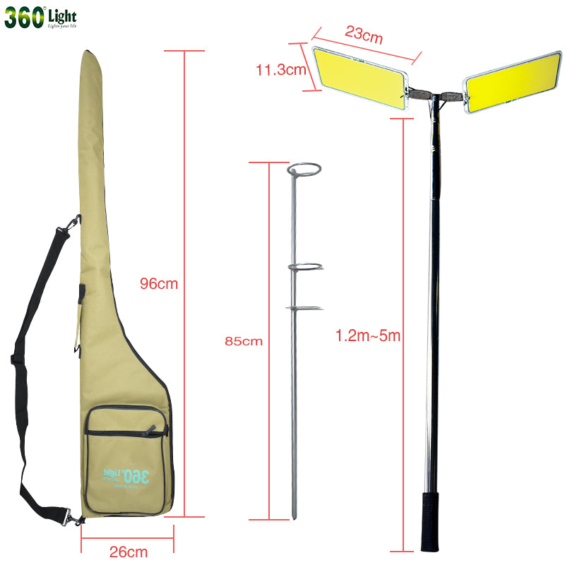 360 Light FR-12 COB RF Portable Camping Spot Light Decoration Rod for Picnic Outdoor Camping