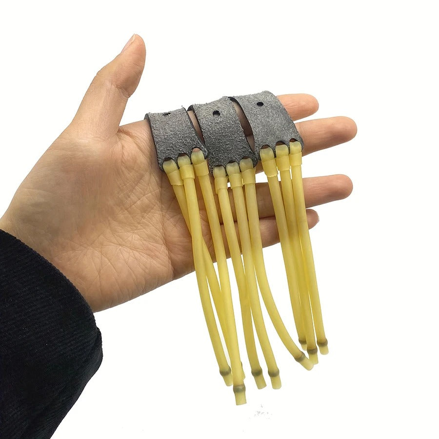 3pcs Round High Elasticity Three Point Rubber For Slingshot