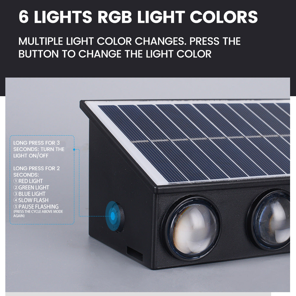 Solar Powered RGB Wall Light