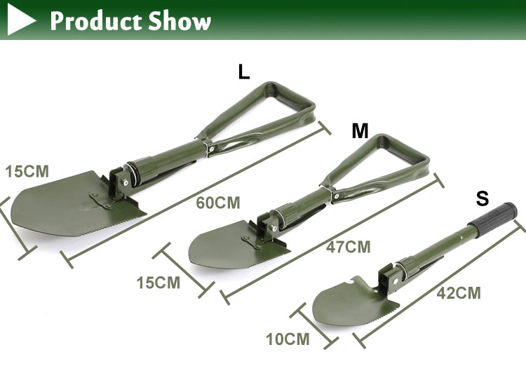 Multifunctional Survival Folding Shovel Camping, Outdoor