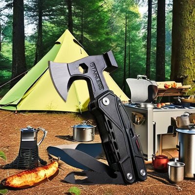 18 in 1 Multifunction Survival Axe Camping Pliers MultiTool