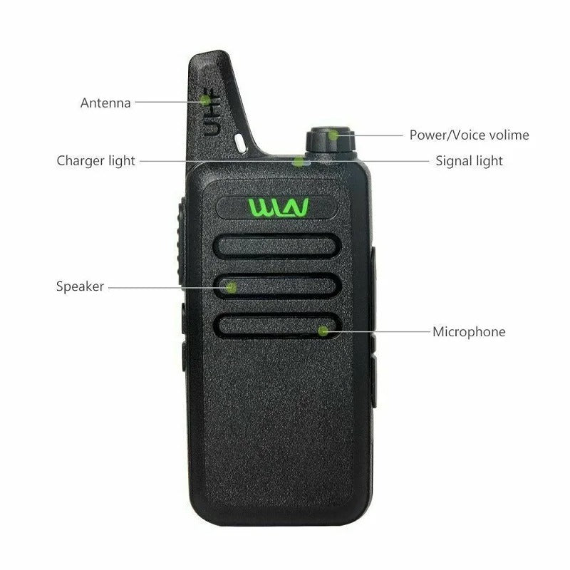 WLN Mini Portable Walkie Talkies Pair