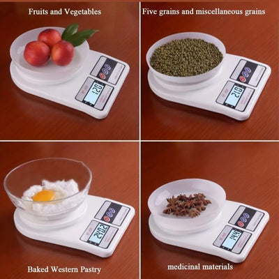 Electronic Small White Version, High-precision Household Kitchen Scale